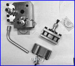 Premium Quick Change Tool Post Set for Lathe Hardened Ground 8Holders +blade