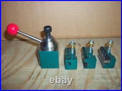 QUICK CHANGE TOOL POST MINI LATHE 7x10 12 14 STEEL! 4 PISTON