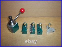 QUICK CHANGE TOOL POST MINI LATHE 7x10 12 14 STEEL! 4 PISTON + INDICATOR MOUNT QUICK CHANGE TOOL POST MINI LATHE 7x10 12 14 STEEL! 4 PISTON + INDICATOR MOUNT