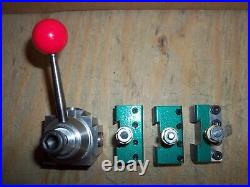 QUICK CHANGE TOOL POST MINI LATHE 7x10 12 14 STEEL! 4 PISTON + INDICATOR MOUNT QUICK CHANGE TOOL POST MINI LATHE 7x10 12 14 STEEL! 4 PISTON + INDICATOR MOUNT