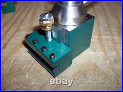 QUICK CHANGE TOOL POST MINI LATHE 7x10 12 14 STEEL! 4 PISTON + INDICATOR MOUNT QUICK CHANGE TOOL POST MINI LATHE 7x10 12 14 STEEL! 4 PISTON + INDICATOR MOUNT