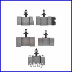 Quick Change AXA 250-100 Piston Tool Post Holder Set For Lathe 6 12 6Pcs