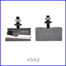 Quick Change AXA 250-100 Size Piston Type Tool Post Set For Lathe 6- 12 6Pcs