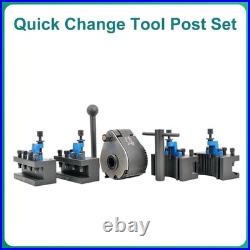 Quick-Change Lathe Tool Post Set for 0.63 x 0.63 in Tool Rest
