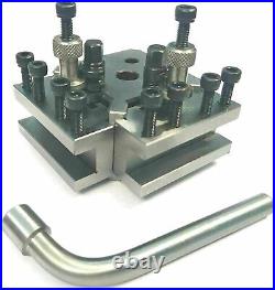 Quick Change T37 Tool Post Set+ 4 Holders& Lathe 90-115 mm Center Height