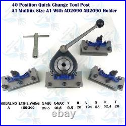 Quick Change Tool Post 40 Position A1 Multifix Size A1 With AD2090 AB2090 Holder