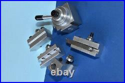 Quick Change Tool Post + Four Tool Holders To Fit Emco Unimat Mini Lathe