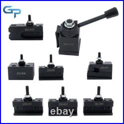Quick Change Tool Post Holder Set Mini Lathe Up to 8 OXA 250-000 8Pcs