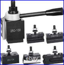 Quick Change Tool Post Set, 6 Pcs, Includes Lathe Tool Holders, Piston Type Tool