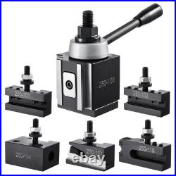 Quick Change Tool Post Set 6 Pcs Lathe Tool Holders for 6-12 Mini Lathe Swing Quick Change Tool Post Set 6 Pcs Lathe Tool Holders for 6-12 Mini Lathe Swing