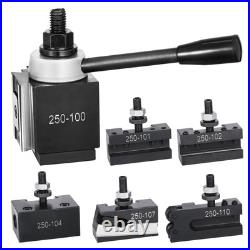 Quick Change Tool Post Set 6 Pcs Lathe Tool Holders for 6-12 Mini Lathe Swing Quick Change Tool Post Set 6 Pcs Lathe Tool Holders for 6-12 Mini Lathe Swing