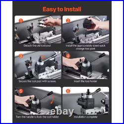 Quick Change Tool Post Set 6 Pieces Includes Lathe Tool Holders Wedge Type Tool