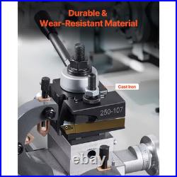 Quick Change Tool Post Set, 8Pcs, Includes Lathe Tool Holders 12 In. Metal Wedge