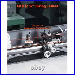 Quick Change Tool Post Set, 8Pcs, Includes Lathe Tool Holders 12 In. Metal Wedge