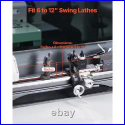 Quick Change Tool Post Set, 8Pcs, Includes Lathe Tool Holders 12 In. Metal Wedge