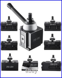Quick Change Tool Post Set 8 Pcs Lathe Tool Holders for 10-15 Mini Lathe Swing