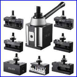 Quick Change Tool Post Set 8 Pcs Lathe Tool Holders for 10-15 Mini Lathe Swing