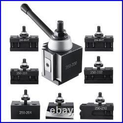 Quick Change Tool Post Set 8 Pcs Lathe Tool Holders for 10-15 Mini Lathe Swing