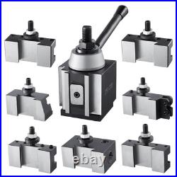 Quick Change Tool Post Set 8 Pcs Lathe Tool Holders for 10-15 Mini Lathe Swing