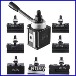Quick Change Tool Post Set 8 Pcs Lathe Tool Holders for 6-12 Mini Lathe Swing Quick Change Tool Post Set 8 Pcs Lathe Tool Holders for 6-12 Mini Lathe Swing