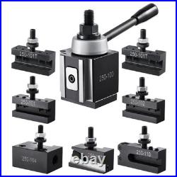 Quick Change Tool Post Set 8 Pcs Lathe Tool Holders for 6-12 Mini Lathe Swing