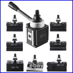 Quick Change Tool Post Set 8 Pcs Lathe Tool Holders for 6-12 Mini Lathe Swing