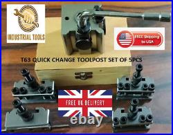 Quick Change Tool Post T63 Set Colchester, Harrison, Bantam 25mm Capacity Wooden