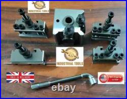 Quick Change Tool Post T63 Set Colchester, Harrison, Bantam 25mm Capacity Wooden