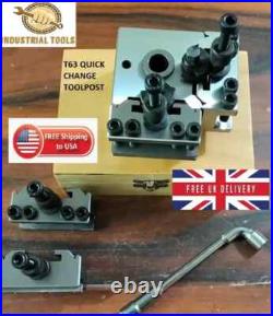 Quick Change Tool Post T63 Set Colchester, Harrison, Bantam 25mm Capacity Wooden