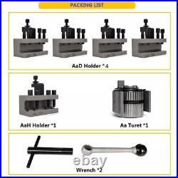 Quick Change Tool Post With 5pcs Holders 40 Position for Swing 120-220mm Lathe Quick Change Tool Post With 5pcs Holders 40 Position for Swing 120-220mm Lathe