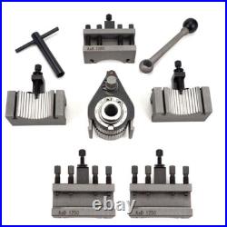 Quick Change Tool Post With 5pcs Holders 40 Position for Swing Lathe 120-220mm