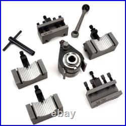 Quick Change Tool Post With 5pcs Holders 40 Position for Swing Lathe 120-220mm