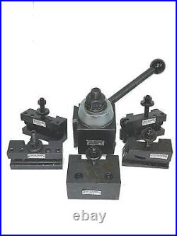 Quick Change Tool Post and 5 holders 251-444, CA Type for 14 to 20 Lathe Quick Change Tool Post and 5 holders 251-444, CA Type for 14 to 20 Lathe