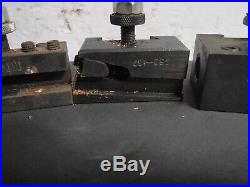 Quick Change Tool Post with 5 tool holders 250 series Machinist USED