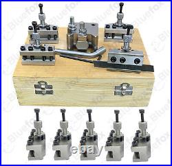Quick Change Toolpost Set 10 Pieces Set T37 For Myford ML7 Wooden Box