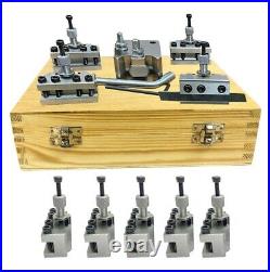 Quick Change Toolpost Set 10 Pieces Set T37 MIfords ML7 Wooden Box Dexons type Quick Change Toolpost Set 10 Pieces Set T37 MIfords ML7 Wooden Box Dexons type