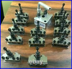 Quick Change Toolpost Set 13 Pcs Set T37 ML7 Lathe center height 90-115 Quick Change Toolpost Set 13 Pcs Set T37 ML7 Lathe center height 90-115