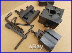 Quick change tool post x3 holders block size 68 x 68 x 48mm bore size 11m