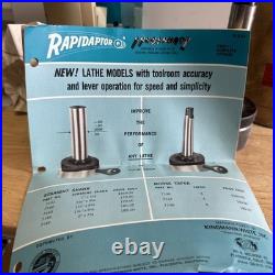 Rapidaptor R8 Quick Change Tool Holder Kingmann-White For Bridgeport J Head Mill