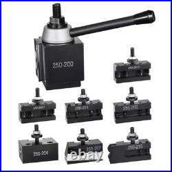 SKYSHALO Quick Change Tool Post Set, 8Pcs, Includes Lathe Tool Holders 15 In. Me