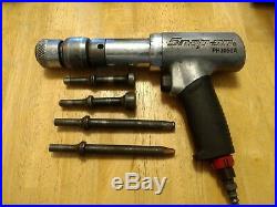 SNAP-ON PH3050A HEAVY DUTY AIR HAMMER, IMPACT, CHISEL with QUICK CHANGE & 4 BITS