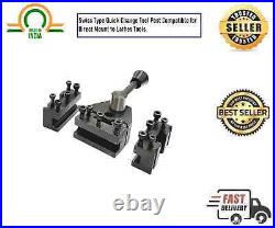 Swiss Type Quick Change Tool Post Compatible for Direct Mount to Lathes Swiss Type Quick Change Tool Post Compatible for Direct Mount to Lathes