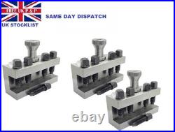 T2 Quick Change Tool Post Dixon Type Lathe 26mm Set-2PC Holders with Main Block