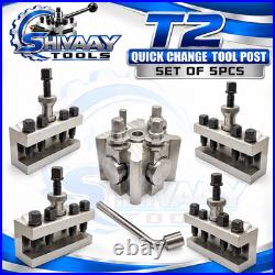 T2 Quick Change Tool Post Set 4 Holders Dixon Type Lathe 26mm Standard Boring T2 Quick Change Tool Post Set 4 Holders Dixon Type Lathe 26mm Standard Boring