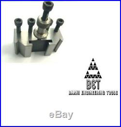 T37 Myford Lathe Quick Change Tool post + 4 Holders 90-115mm Center Height Hard
