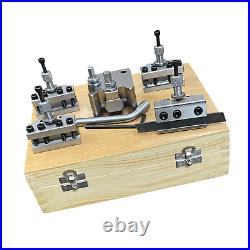 T37 Quick Change Tool Post Set For ML7 Wooden Box Set 5 Pieces T37 Quick Change Tool Post Set For ML7 Wooden Box Set 5 Pieces
