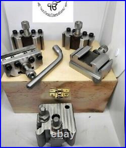 T37 Quick-Change Tool post Myford ML7 Set of 5 pc With Wooden box