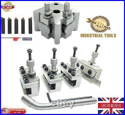 T37 Quick-Change Toolpost Miford & Indexable Carbide Insert lathe tool 8mm set
