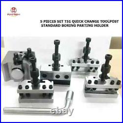 T51 Quick Change Toolpost Standard Boring Parting Holder Set 5 Pcs RAHISHTOOLS T51 Quick Change Toolpost Standard Boring Parting Holder Set 5 Pcs RAHISHTOOLS