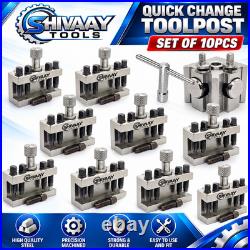 T63 Quick Change Tool Post Set Colchester Bantam 25mm Capacity Set of 10pcs